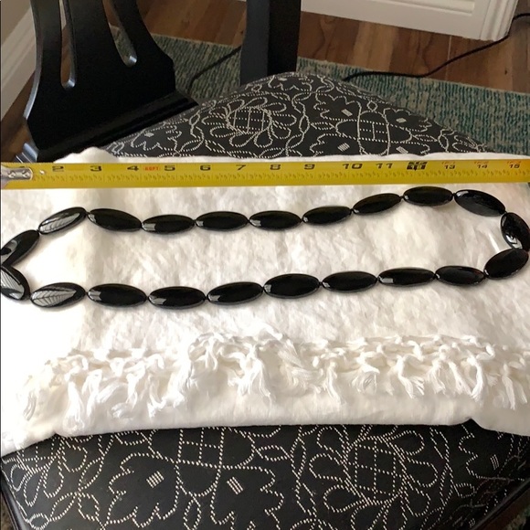 Black Onyx Bead Necklace - Picture 3 of 3